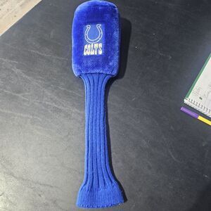 Indianapolis Colts Golf Club Headcover Fairway Wood X Blue NFL Plush Knit